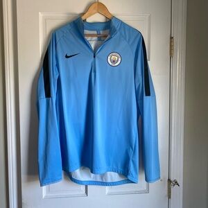 Manchester City Shield Drill Top-Blue Nike Training Jacket Men’s Large
